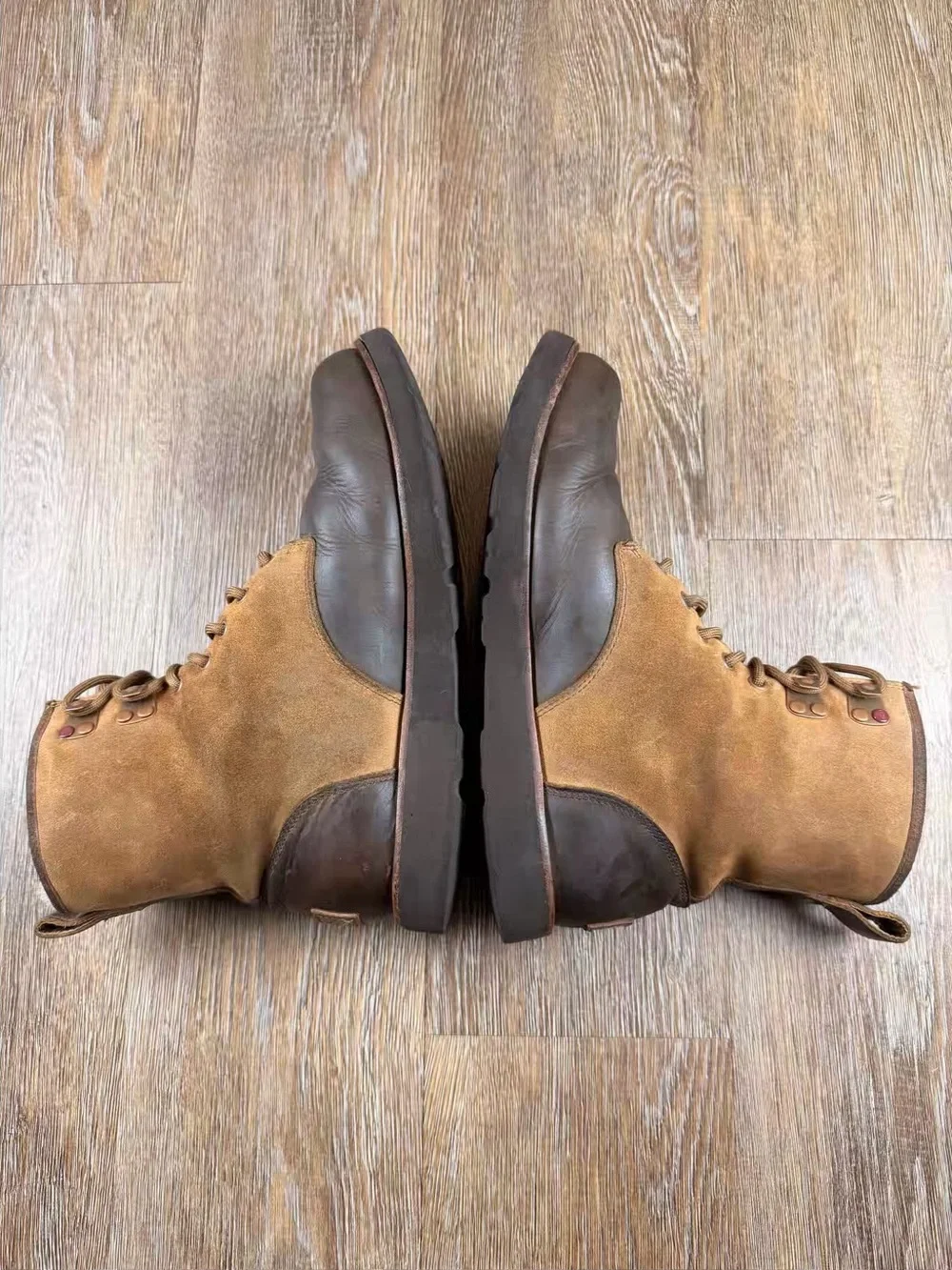 UGG Hannen TL Waterproof Leather Boots Dark Chestnut Brown Shearling Lined | 8